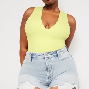 Good American Yellow Bodysuit tank style 2X